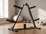 Centra Weight Plate Storage Rack Barbell Holder Stand 250KG Home Gym Fitness SP1094-BK-AU