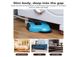 Hand Push Sweeper Dry Sweep and Wet Drag Floor Cleaner with 2 Corner Brushes Lightweight Manual V1366-AZ2-W-11889