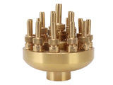Fountain Nozzle Brass 3 Layers Adjustable Water Fountain Nozzle Spray Sprinkler for Garden Park Pond V1294-YM0703-3111230049412
