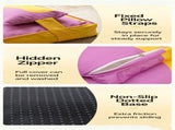 Three piece set of four season warm pet tatami pillows,Extra Large Pink Blue V1363-PS-02-BLUE