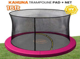 Kahuna 16ft Trampoline Pad and Net - Pink KAH-PDNET-16-PK