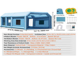 Inflatable Paint Booth 27.9x15.7x10.8ft Inflatable Spray Booth 950W750W V952-CQSPQFLSKCGLKHRPRV3