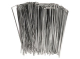 100Pcs U Shaped Garden Stakes Galvanized Steel Landscape Stakes Pins for Weed Barrier Sod Fabric V1294-YM0703-3111230111512