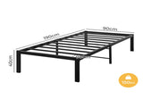 Levede Metal Bed Frame Heavy Duty Storage Space BF1061-S
