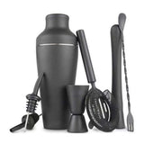 Stainless Steel Cocktail Shaker Set, Matte Black V1237-ZY-506-0076