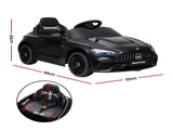 Ride On Car Licensed Mercedes Benz AMGC63 Kids Electric Car 12V Music Black RCAR-LS-AMGC63-BK