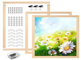 3PCS DIY Canvas Stretcher Bars Kit, 15.7" x 19.7" Solid Wood Frames, Removable Lightweight V1369-AZ3-W-08828