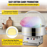 Candy Bubble Shield 20.5 Inch Clear Plastic Cotton Candy Cover for Commercial Candy Maker V952-MHTJGZ00000000001V0