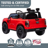 Kahuna Ford Ranger Electric Kids Ride On Car in Red CAR-FRD-707-RD