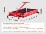 Low Profile Oil Drain Pan, 75.7 L Capacity, Rolling Oil Drain Pan with Manual Pump, 2.2 m Hose & T V952-SDWSPYCJS20GXVX4S001V0