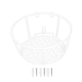 Iron Hanging Baskets Flower Pot Holder Hanger for Outdoor Balcony Garden Patio DecorWhite V1294-YM0901-3111200275512