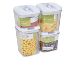 4Pcs/Set Kitchen Storage Box Transparent Multifunctional Sealed Jar for Home Kitchen V1294-YM0714-3118210204511