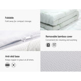 Giselle Bedding Memory Foam Mattress Topper Cool Gel 8cm Single MATTRESS-TOP-C-GEL-8-S