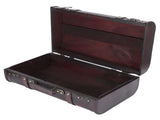 Portable Antique Suitcase Wooden Case Photography Props Craft Decoration Box Ornament V1294-YM0901-3115200144711