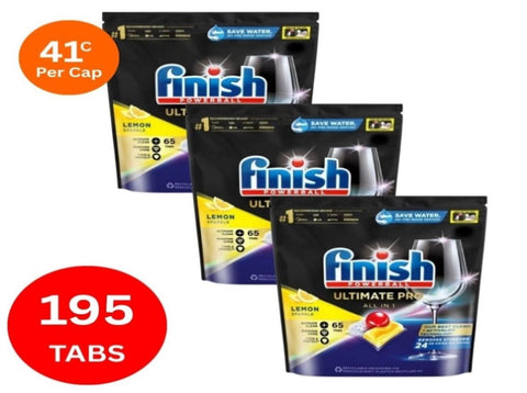 Finish Ultimate Pro x 195 Lemon Dishwasher Tablets FINISH-3163408X3_NZ