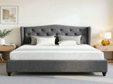 Artiss and BedStory Double Bed Frame and Mattress Set Memory Foam Cooling Gel Medium Soft Tufted BFRAME-SET-PIER-XFMA-D