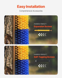 Livestock Scratching Brush, 6 Pcs Horse Brush with 12 Screws, 20 x 7.5 in Cow Scratcher, for Back V952-SCZNS6JDH00096TWIV0