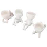 Cute Succulent Pot Small Decorative Vivid Funny Plant Pot for Home Balcony Garden Office 4pcs V1294-YM0901-3115240013211