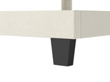 Levede Metal Wooden Bed Frame Double Panel Plush Upholstered Mattress Platform BF1072-D-BG-AU