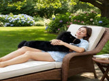 47 Inches Giant Horse Stuffed Animal Weighted Oversized Black Plush Toys Soft Hugging Pillow Bedroom V1259-DP01-A-689