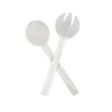 Lorne White Resin Salad Server Set - Handcrafted V1026-KLCHH24096WH