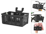 Basket Folding Bike Basket Detachable Plastic Bike Handlebar Front Basket Rear Rack Hanging Basket V1369-AZ3-W-15877