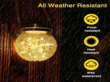 Solar Lantern, 2 Pack Outdoor Lanterns with Waterproof Garden Decor Patio Solar Lights Outdoor V1366-AZ2-W-09386