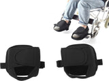 2PCS Wheelchair Shoe Holders, Oxford Wheelchair Anti-Fall Restraint Shoes Support with Fixed Straps V1188-WTJ-FR-20012