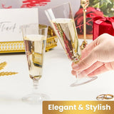 144x 210ml Premium Plastic Wine/Champagne Glasses Flutes Bulk - Clear V563-HP0716-6-1BOX