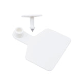 100x Cattle Ear Tags 6x7cm Set - Medium White Blank Cow Sheep Livestock Label V238-SUPDZ-40208932339792