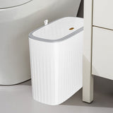 Trash Can with Lid 13 Gallon Double Layer Step Foot Pedal Garbage Bin for Bathroom Kitchen Office V1366-AZ2-W-19753