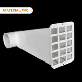 White Water Diverter Downspout Adapter with Full Fittings for Quick and Easy Installation Gutters V1369-AZ3-W-19333