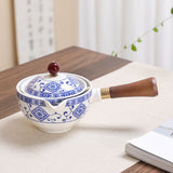 Chinese Ceramic Teapot, 360&deg Teapot Ceramic Single Pot, Chinese Household Filter Tea Maker Black V1366-AZ2-W-05329