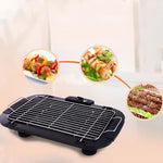 SOGA 49cm Electric BBQ Grill Teppanyaki Plate Non-stick Surface Hot Plate Kitchen 3-5 Person KOREANBBQPLATE49CM