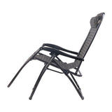 Gardeon Zero Gravity Chair Folding Outdoor Recliner Adjustable Sun Lounge Camping Grey FF-ZGC-GR