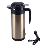 850mL 12V Portable in Car Stainless Steel Electric Heating Cup Boiling Water Bettle Travel Use V1294-YM0722-JYA02657