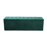 Artiss Storage Ottoman Blanket Box 140cm Velvet Green OTM-L140-VEL-GN-AB