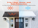 Fixed Metal Awning 2032 910 mm, Window Awning Door Canopy, Stable Triangle Steel Frame Exterior V952-JSGDSZYP80IN4NSY3V0