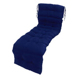 Indoor Outdoor Chaise Lounge Cushion with Ties Splashproof Lounge Chair Cushion Replacement for Lawn V1294-YM0901-3116250003913