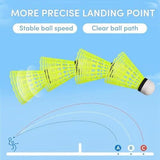 Durable Nylon Badminton Shuttlecocks Indoor Outdoor Training Recreational Yellow 12 Pack V1308-DSZKI-283