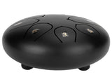 6in Tongue Drum 8Tones Ethereal Hand Pan Drums with Drumstick Percussion InstrumentBlack V1294-YM0721-3117200192312