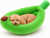 Medium Banana Bed, Banana Shaped Pet Bed for Cats & Small Dogs - Cozy Cave Design with Machine V1107-135-98944-YEL-MEDIUM