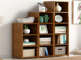 3 Piece Bamboo Adjustable Shelf Set Bookcase Display Storage Rack Stand V63-838791
