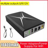 10400MAh DC UPS Uninterrupted Supply Router 9V 12V 18W Battery Backup Mini UPS USB Wifi Router for V1192-AZ-W-28629