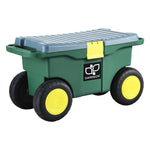 Gardeon Garen Tool Storage Cart 3-In-1 Green GCT-PLASTIC-100KG-3IN1-GN