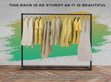 Commercial Clothing Garment Rack Retail Shop Black V63-835721