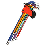 Hex Key Set With Unique Color Coding Premium Alloy Steel Tool Enhancing Grip Suitable For Precise V1192-AZ-W-23370