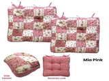 Lylac Homewares Petal Delights Set of 2 Cotton Chair Pads Mia Pink V442-LYL-CHAIRCU-SETOF2MIA-PINK-SQ