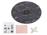 Wall Clock Nordic Decorative Marble Printing Mute Round Hanging Clock Home Decoration V1294-YM0901-3117200174511