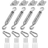 M6 Shade Sail Fixing Kit, Stainless Steel Sun Shade Sail Fixing Kit For Triangle And Square, V1188-MS-227-2774